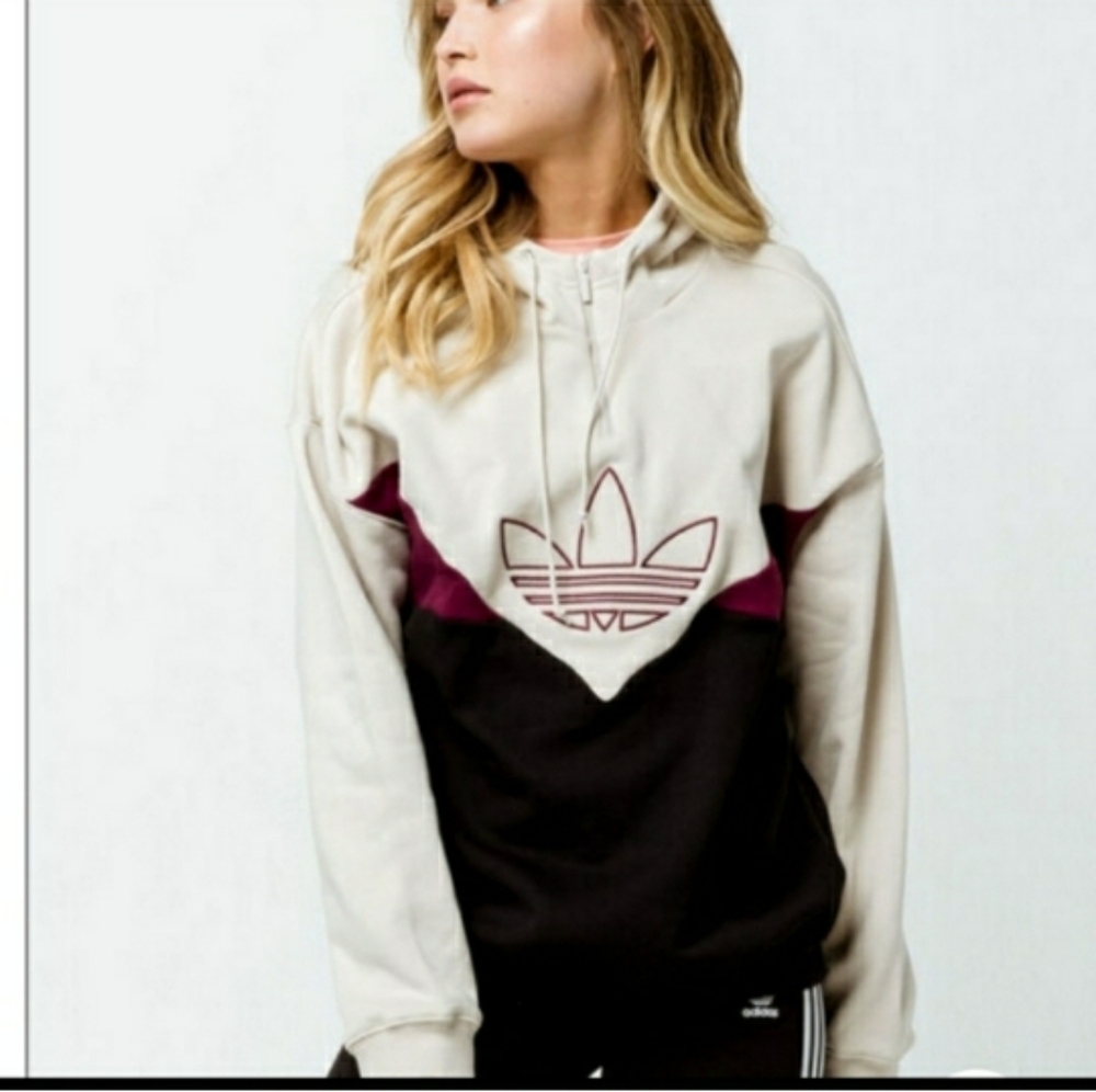 Adidas Vintage Cheron Colorblock Hoodie Sweater S